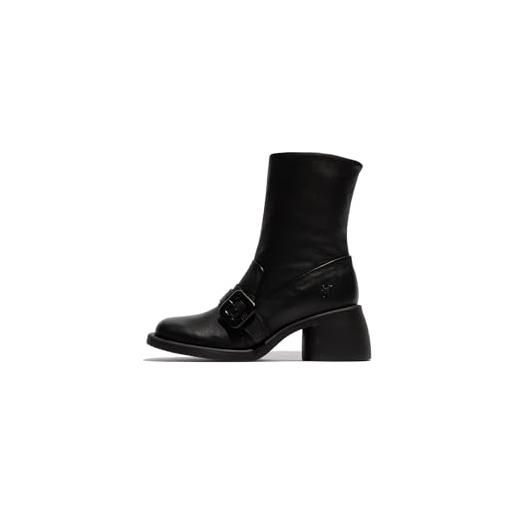 Fly London p145303001 huda303fly stivale alla moda donna, nero, 41 eu