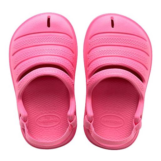 Havaianas unisex baby clog sandal, cyber pink, 21 eu