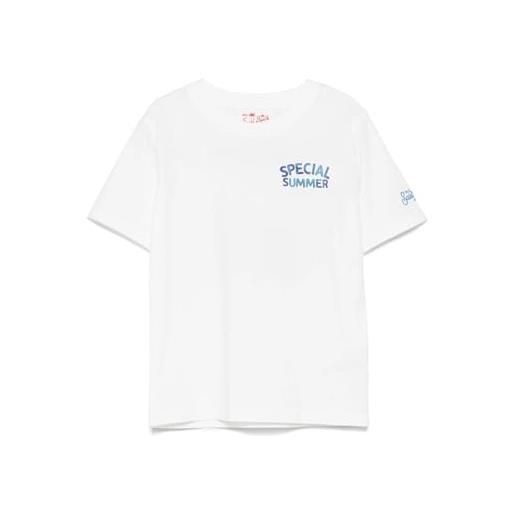 Saint Barth mc2 t-shirt da bambino in cotone bianco con stampa special summer vespa (it, età, 14 anni, regular, bambino, bianco)