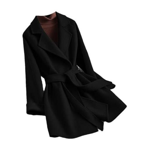 Yeuyyben cappotto invernale da donna in cashmere cappotto in lana con cintura capispalla cappotto in lana da donna primavera autunno