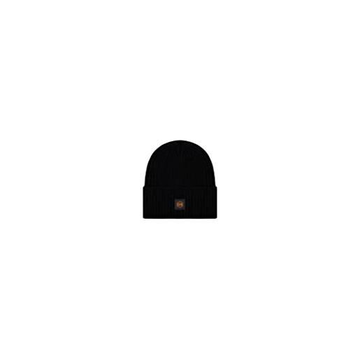 Dolly Noire logo label beanie cappellino black orange ai23