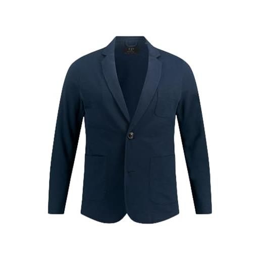 JP 1880 giacca in felpa fiammata con revers e tasche applicate blu scuro 3xl 820825130-3xl