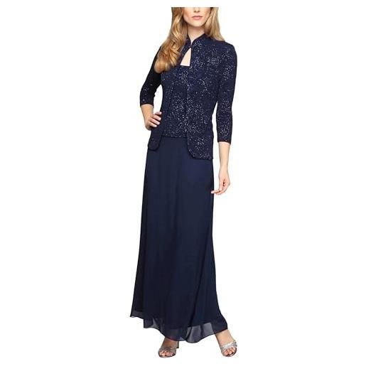 Alex Evenings -vestito donna blu navy