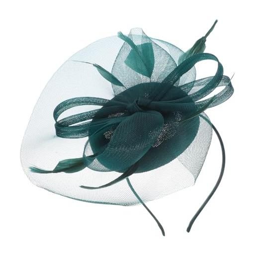UKCOCO fascinator sposa con scuro cappello cerimonia per matrimoni e feste accessorio per tea party e speciali