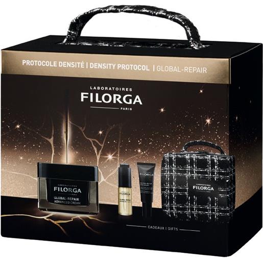 Filorga cofanetto global-repair protocollo densità + trousse beauty 1 pz set