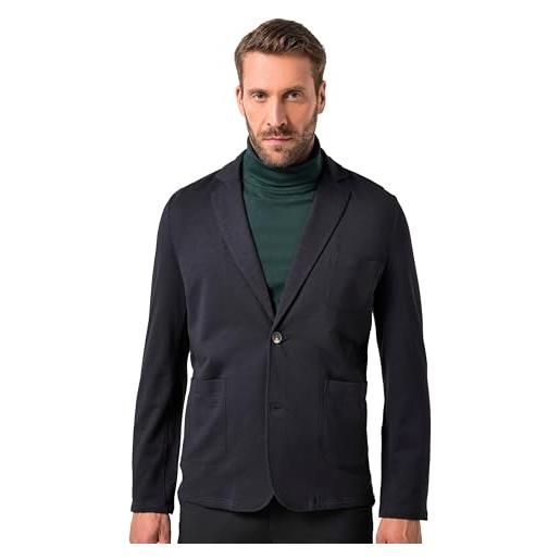 JP 1880 giacca da ufficio in felpa fiammata con tasche applicate, fino alla tg. 7xl nero l 820825100-l
