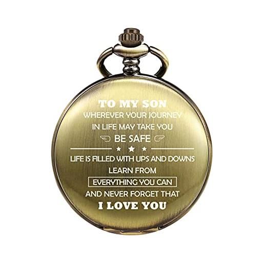Regalo per papà da figlio, orologio in legno regalo per papà, regalo di