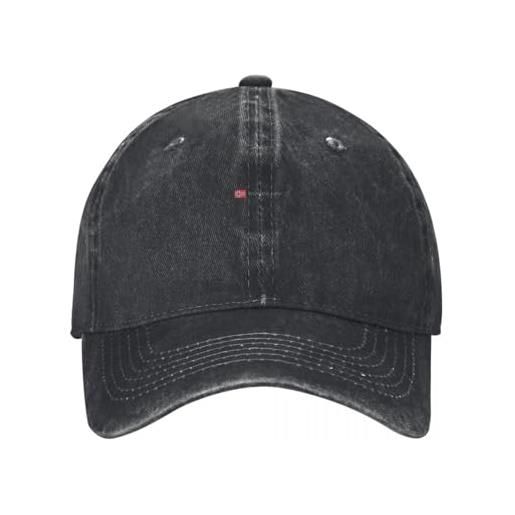 ECUXSRHN cappellino da baseball lavato nordkapp northcape norway classic cappello rigido nero da donna moda spiaggia