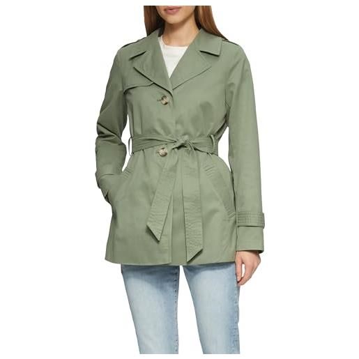 s.Oliver trench corto con cintura, verde salvia, 52