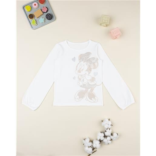 Prénatal t-shirt bambina bianca disney minnie