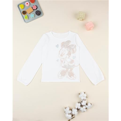 Prénatal t-shirt bambina bianca disney minnie