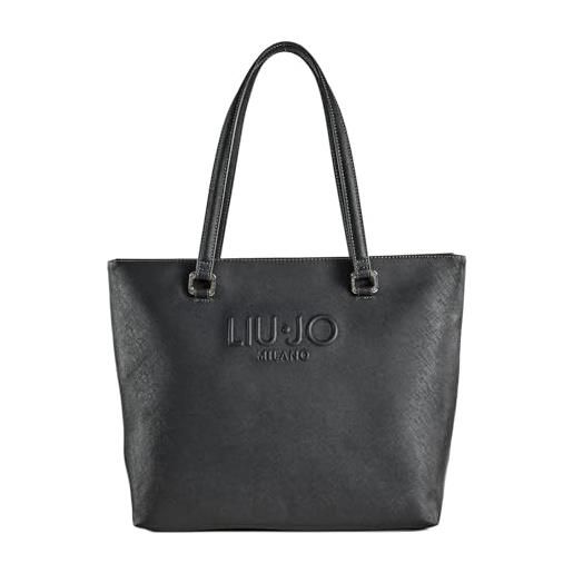 Liu jo borsa shopper borsa a tracolla halona esc tote bag anthracite antracite