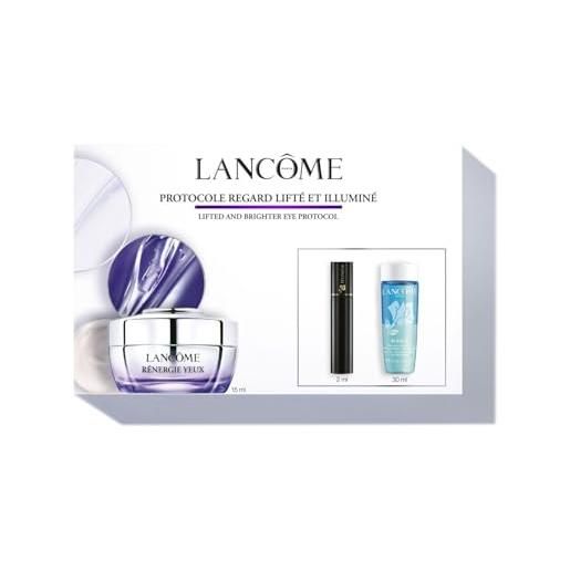 Lancôme - rénergie yeux set - lifted and brighter eye - rénergie yeux 15ml + bi facil cleanser 30ml + mascara hypnôse black 2ml