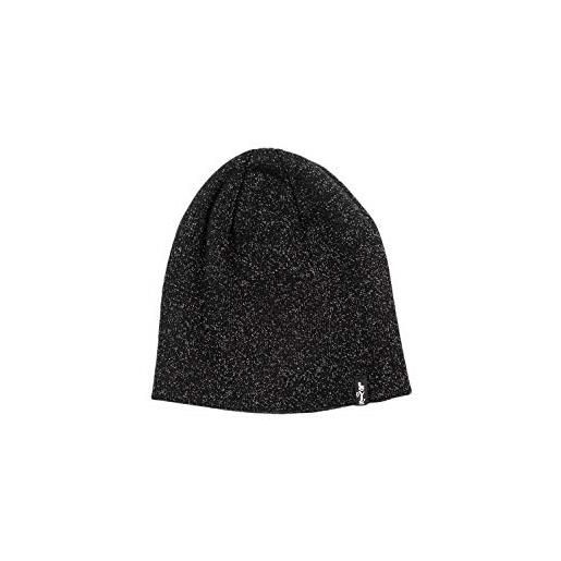 Levi's lurex otis beanie cuffia, nero (regular black 59), l/xl donna