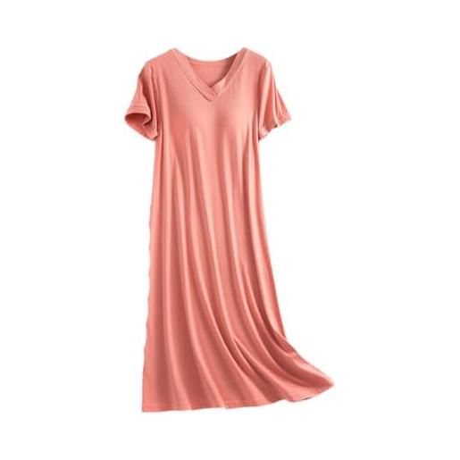 Jahetuul Camicie Notte Donna Sexy in Pizzo Camicia da Notte Donna Intimo Satin Scollo a V Corta Vestaglia Donna con Cinturino Regolabile