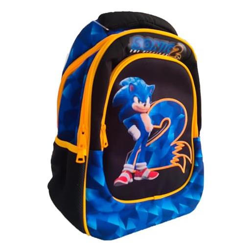 Maricart mar cart sonic2 zaino scolastico ovetto organizzato blu