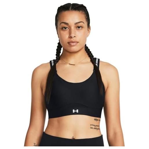 Under Armour donna infinity high bra, reggiseno sportivo con spalline incrociate per un alto sostegno, top palestra donna