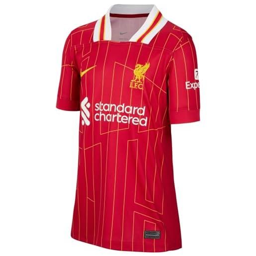 Nike lfc df stad t-shirt gym red/white/chrome yellow 146/152