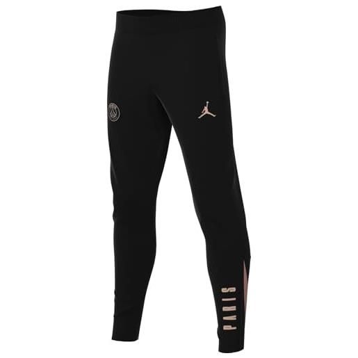 NIKE pantaloni da calcio jordan dri-fit paris saint-germain strike per ragazzo/a - terza, black/rust pink/rust pink, fq2651-010, s