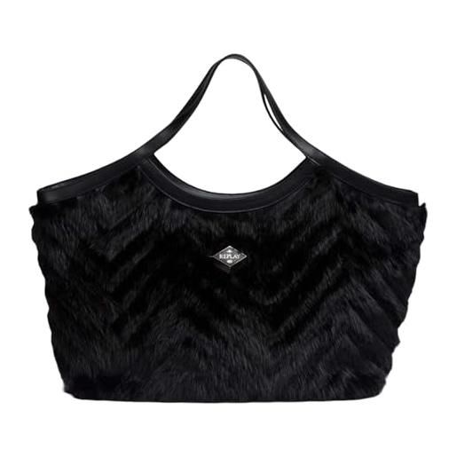 Replay Fw3379.003.a0458a - Borsa A Mano Donna In Ecopelle, Elegante E Pratica