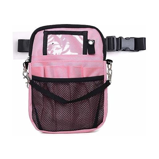 LSJX marsupio infermiere, marsupio infermiera, marsupio donna per infermieri, organizer per infermiera, rn, dottore, veterinaria-rosa