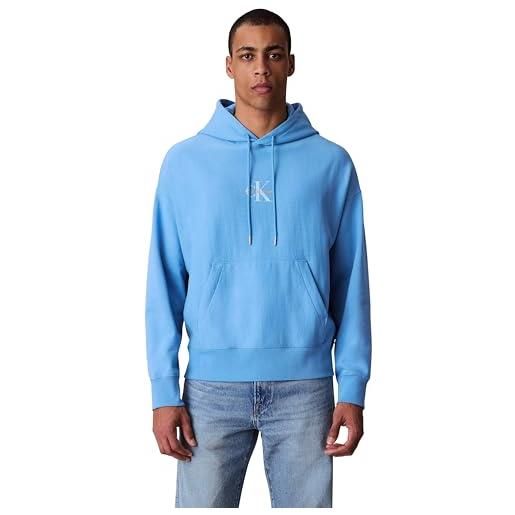 Calvin Klein prmm trry mcr mnlg h lv04rc281g, felpa, uomo, grigio (steeple gray), l