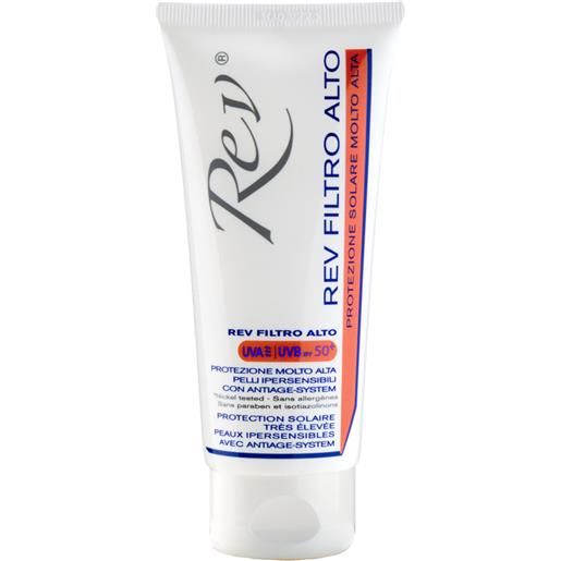 Rev crema solare filtro alto spf50+ 100 ml