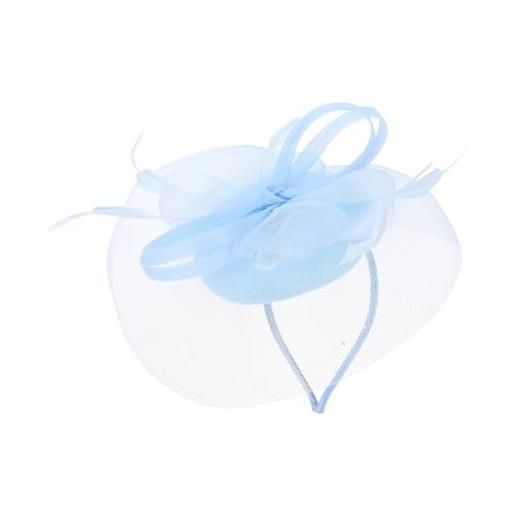 UKCOCO fascinator sposa e accessori per cerimonia cappello per tea party e matrimonio facile indossare