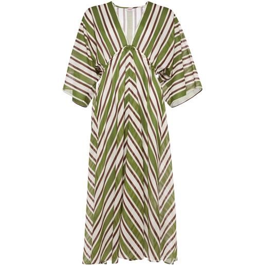 ERES abito summer a righe - verde