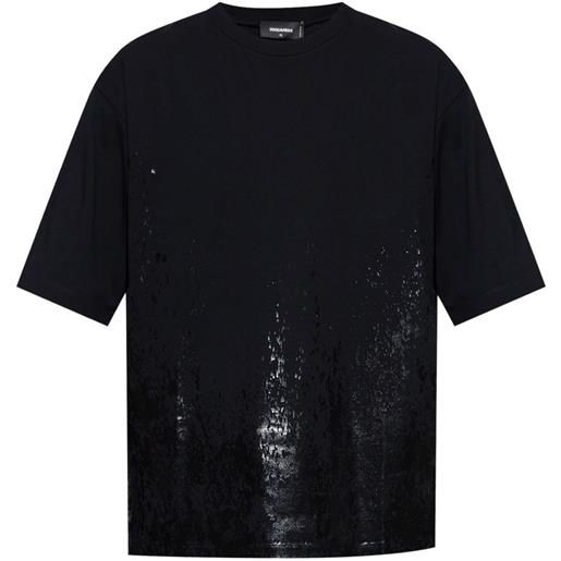 DSQUARED2 t-shirt con stampa - nero