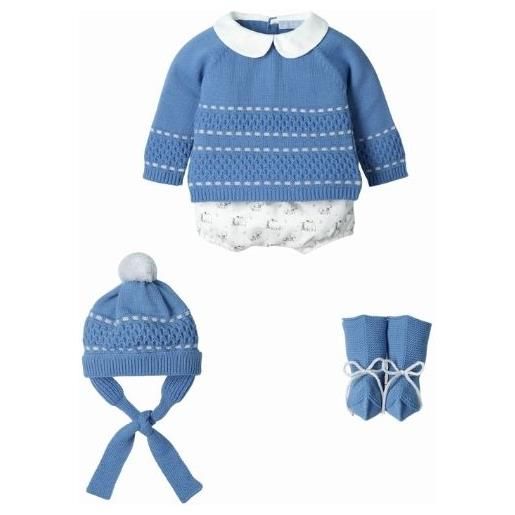 Mac Illusion completo pagliaccetto neonato misto lana - osito astral