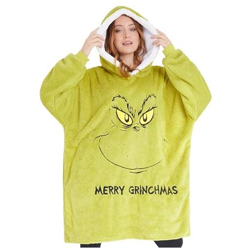 The Grinch pile felpa oversize donna, accogliente maglia coperta - regalo donna