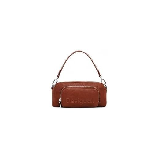 Desigual accessories across body bag, accessori borsa a tracolla in pu da donna, brown, taglia unica
