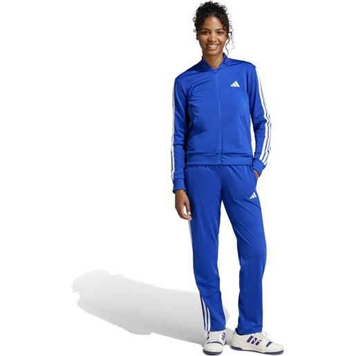 adidas tuta intera completa donna adidas 3-stripes woman blu royal poliestere tricot