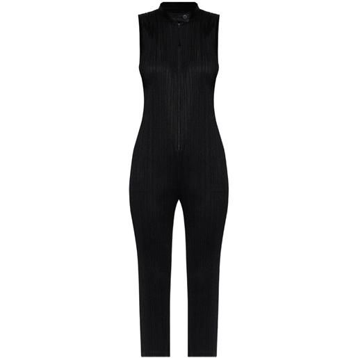 Pleats Please Issey Miyake tuta intera plissettata - nero