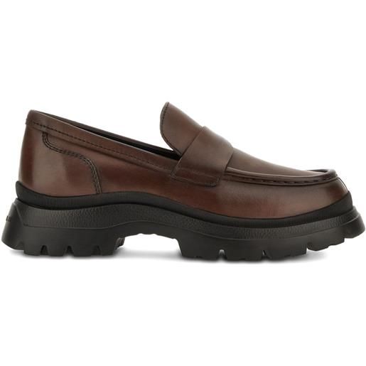 Hogan mocassini con punta tonda - marrone