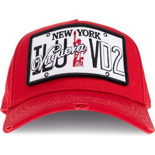 DSQUARED2 cappello da baseball con applicazione - rosso