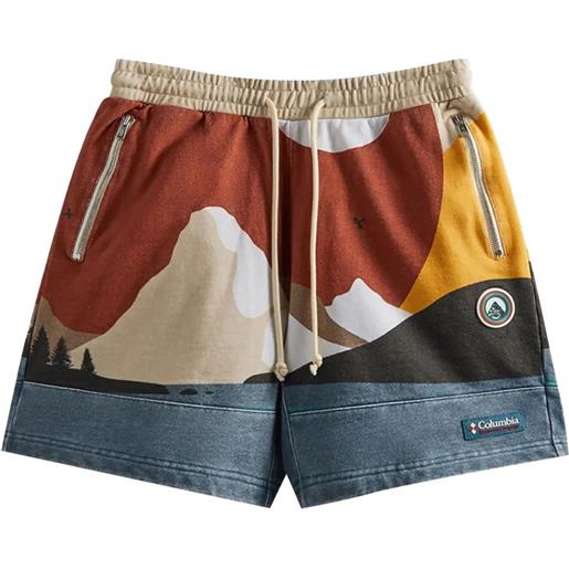 KITH shorts sportivi in pile - blu