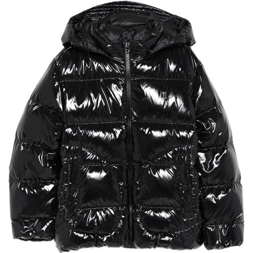 Herno Kids piumino con cappuccio - nero