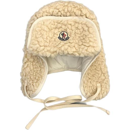 Moncler cappello in shearling sintetico - toni neutri