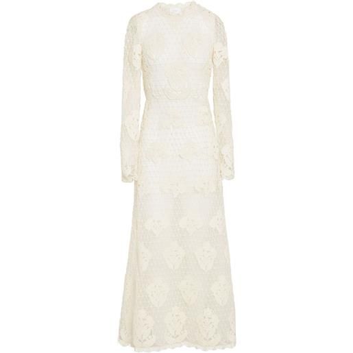 Giambattista Valli abito midi a fiori - toni neutri