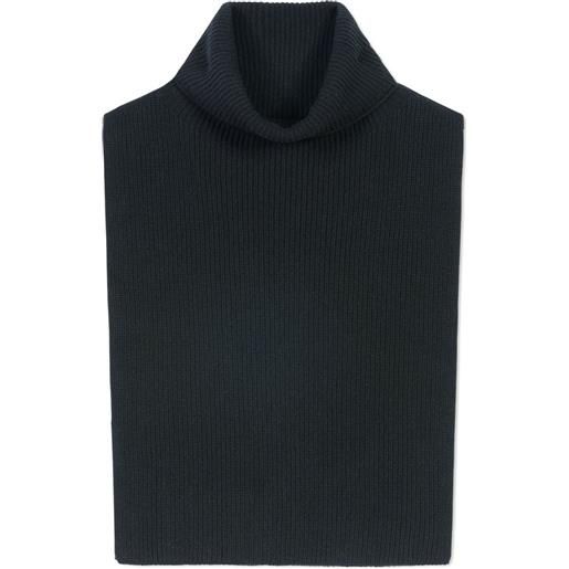 Eric Bompard sciarpa a coste - nero