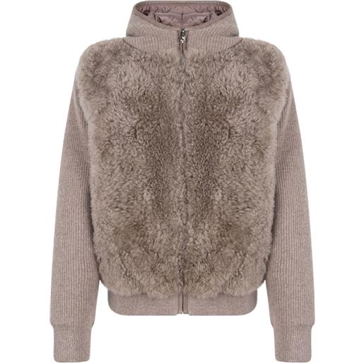 Antonio Arnesano cardigan con zip - toni neutri