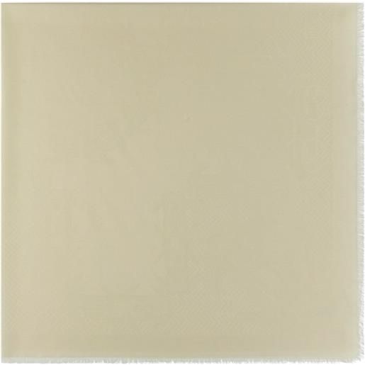 Roberto Cavalli sciarpa mirror snake con monogramma - toni neutri