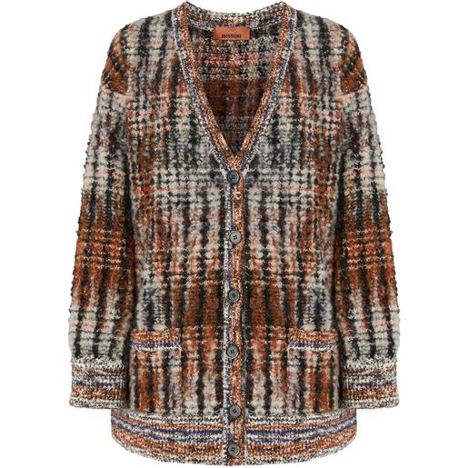 Missoni cardigan con scollo a v - marrone