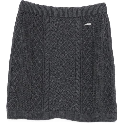 JW Anderson minigonna con applicazione - grigio