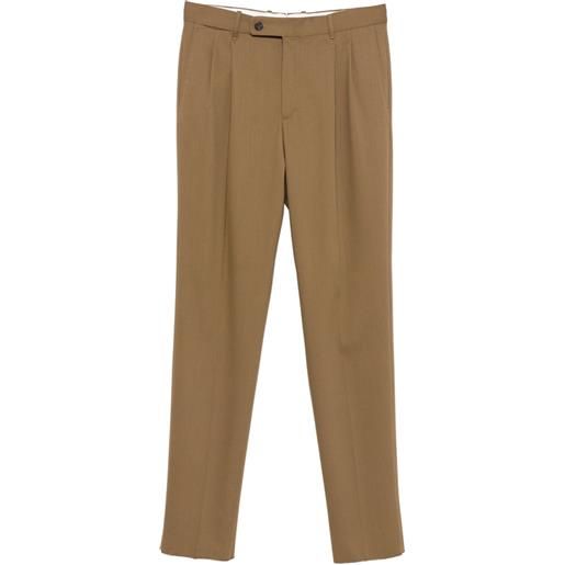 Incotex pantaloni con pieghe - marrone