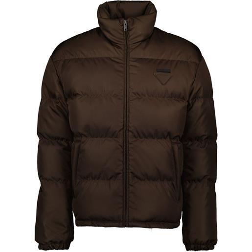 Prada piumino con zip - marrone