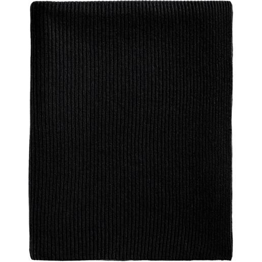 Eric Bompard sciarpa a coste - nero