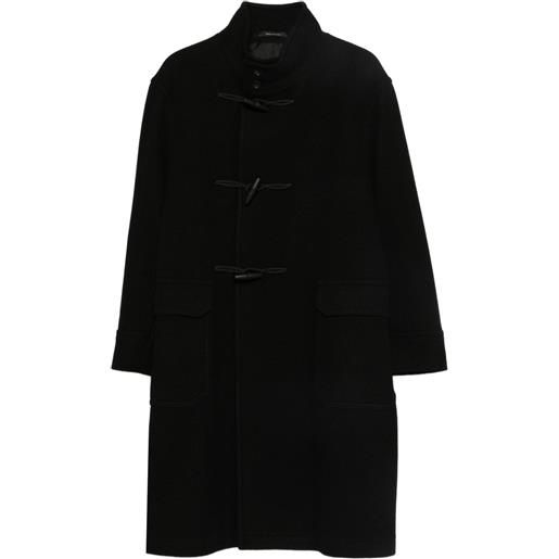 Tagliatore cappotto con alamari - nero